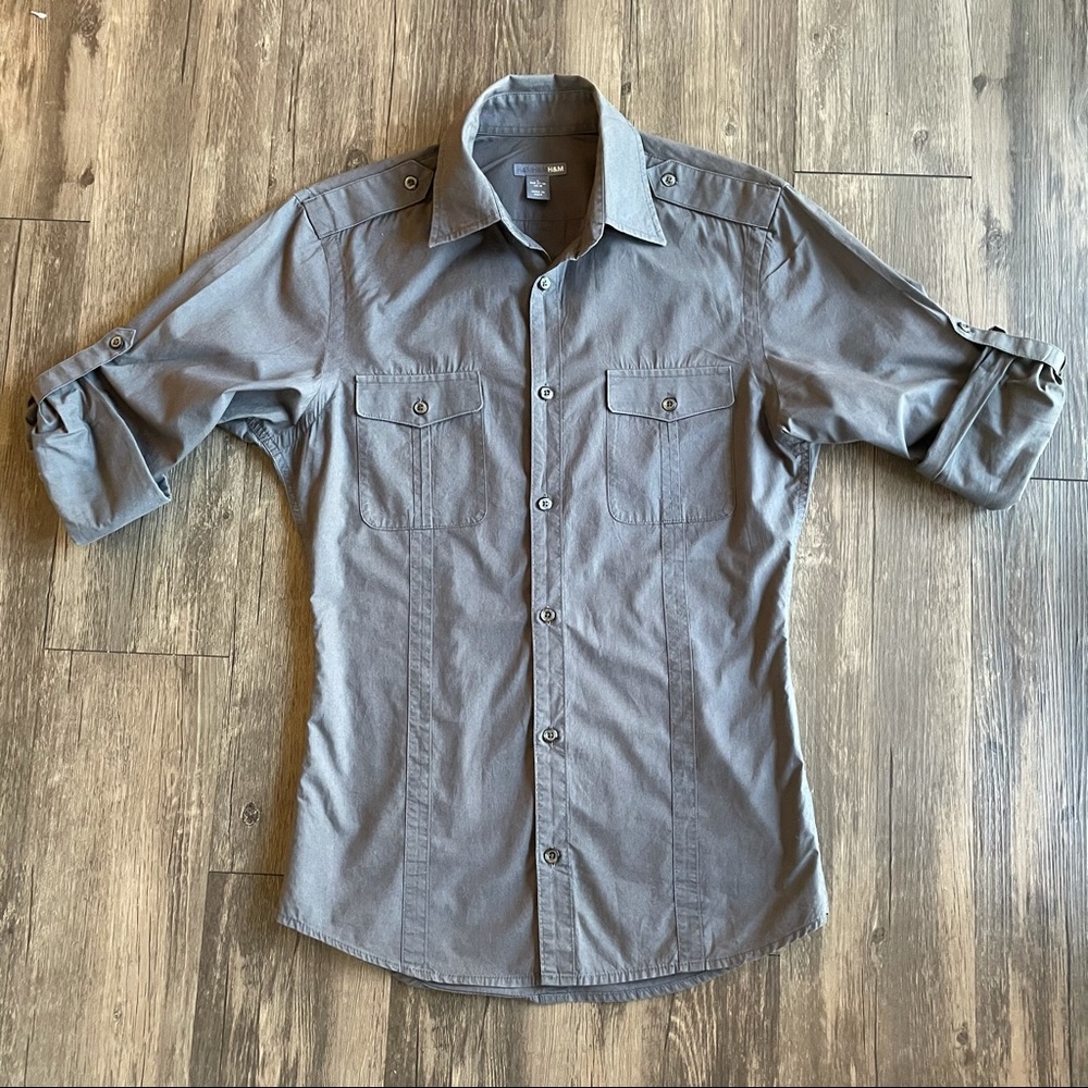 H&M Safari Shirt, Slim